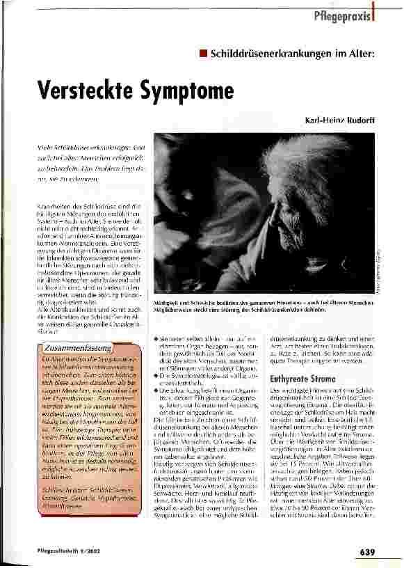 Vorschauseite 1: Versteckte Symptome