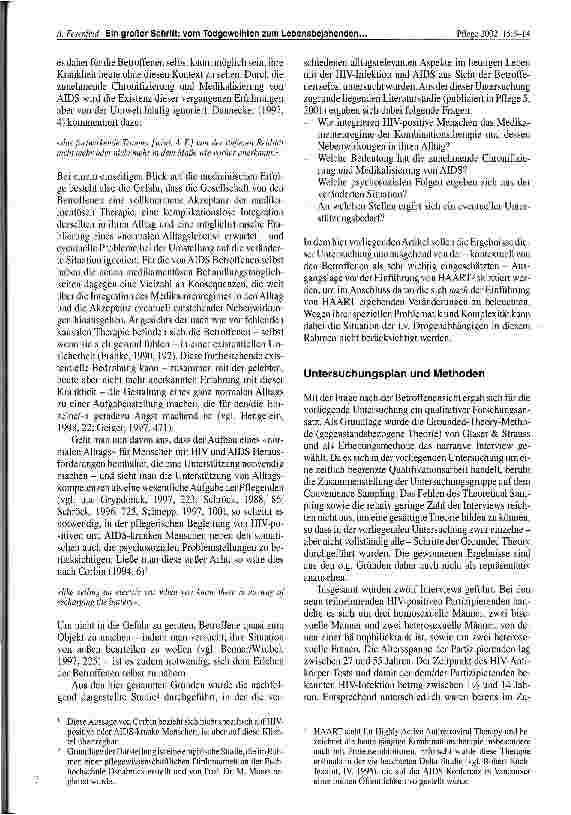 Vorschauseite 2: ... aber es ist für viele auch ein großer Schritt: vom Todgeweihten zum Lebensbejahenden ...