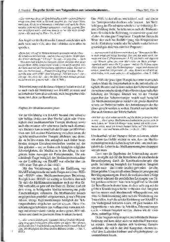Vorschauseite 6: ... aber es ist für viele auch ein großer Schritt: vom Todgeweihten zum Lebensbejahenden ...