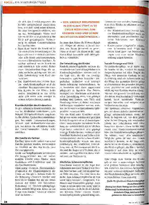 Vorschauseite 2: Welche Kompetenzen braucht die Kinderkrankenpflege?