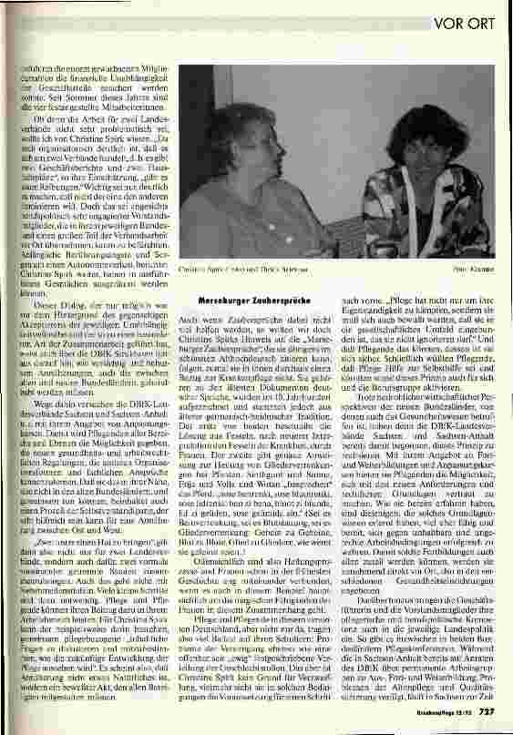 Vorschauseite 2: Die DBfK-Geschäftsstelle in Merseburg