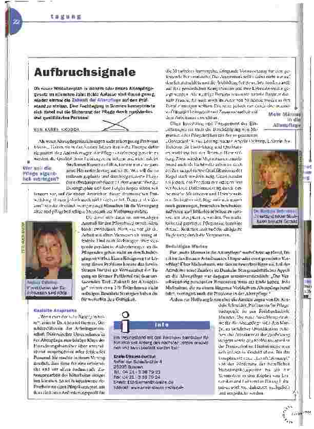 Vorschauseite 1: Aufbruchsignale