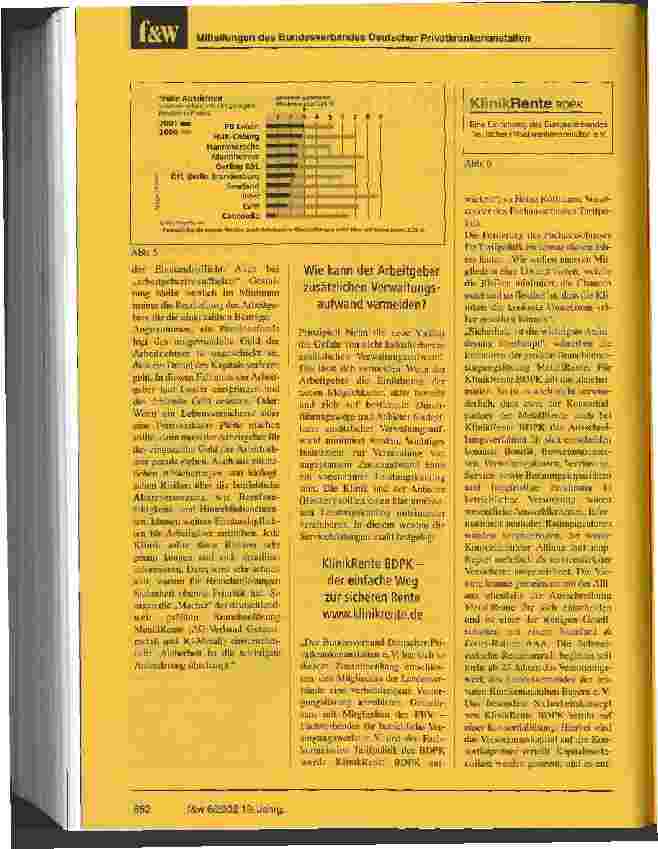 Vorschauseite 3: Rentenreform 2001/2002 Betriebliche Altersversorgung wird Klinikalltag