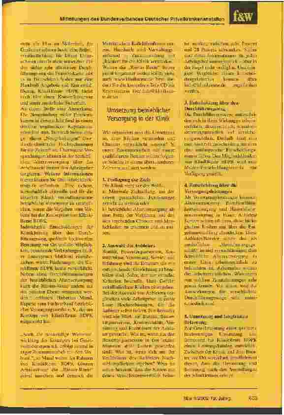 Vorschauseite 4: Rentenreform 2001/2002 Betriebliche Altersversorgung wird Klinikalltag