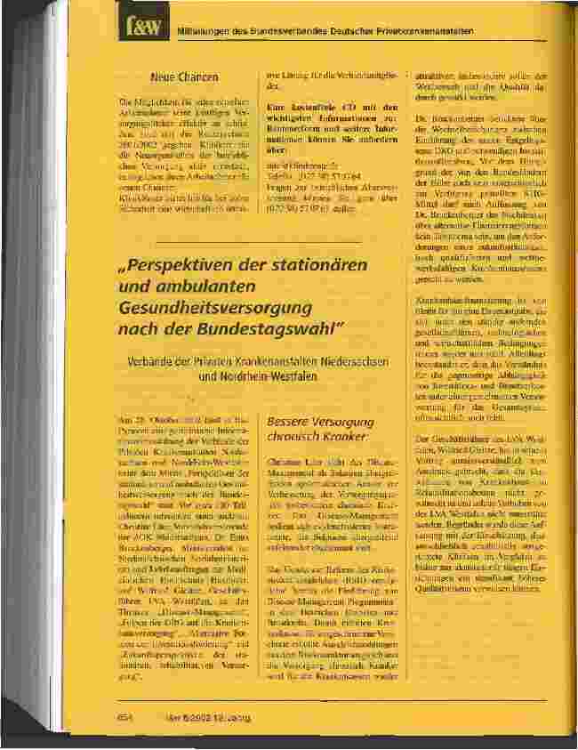Vorschauseite 5: Rentenreform 2001/2002 Betriebliche Altersversorgung wird Klinikalltag