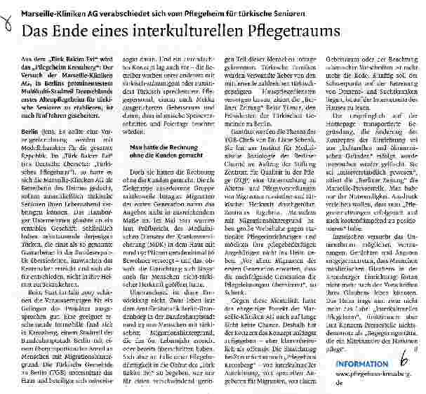 Vorschauseite 1: Das Ende eines interkulturellen Pflegetraums