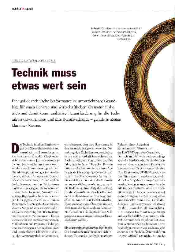 Vorschauseite 1: Technik muss etwas wert sein