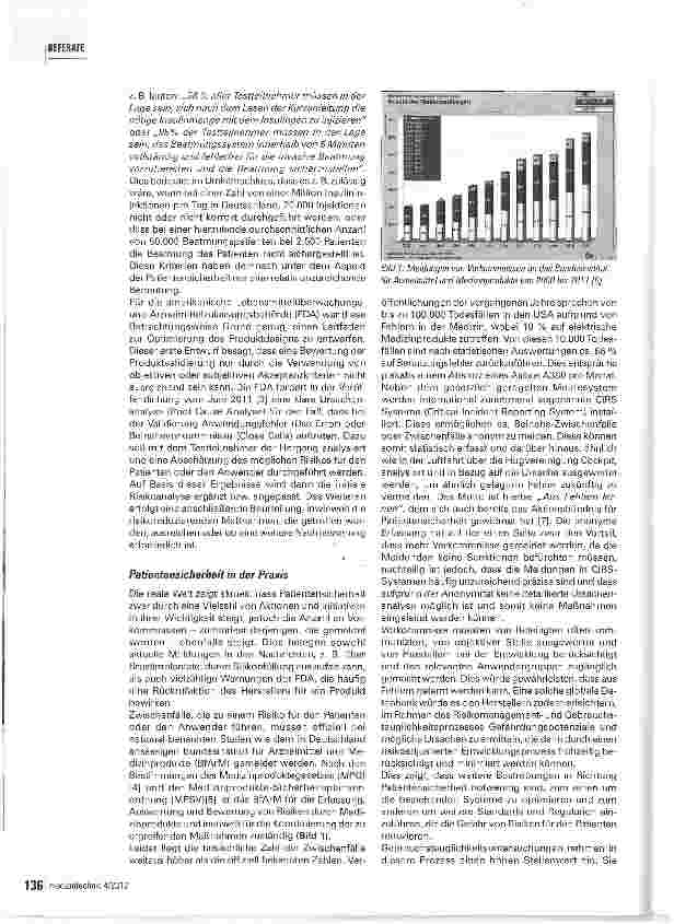 Vorschauseite 2: Die Rolle der Patientensicherheit bei der Zulassung von Medizinprodukten