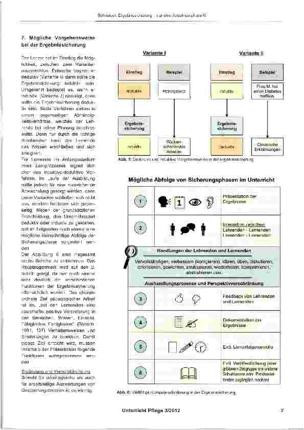 Vorschauseite 6: Ergebnissicherung - nur eine Abschlussphase? !
