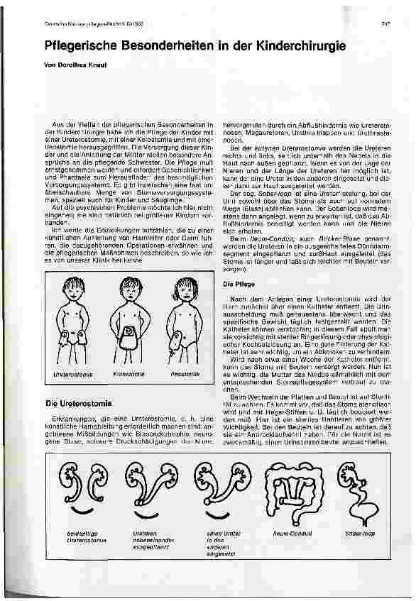 Vorschauseite 1: Pflegerische Besonderheiten in der Kinderchirurgie