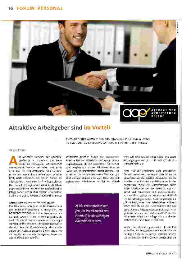 Vorschauseite 1: Attraktive Arbeitgeber sind im Vorteil