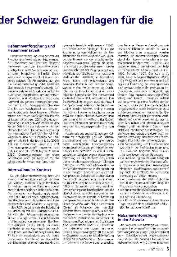 Vorschauseite 2: Hebammenforschung in: Arbeit gestalten