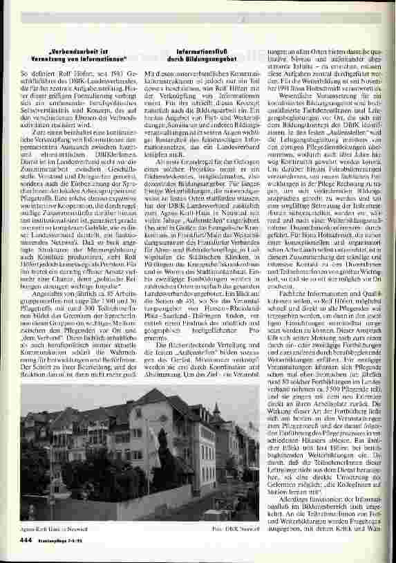 Vorschauseite 2: Die DBfK-Geschäftsstelle in Neuwied