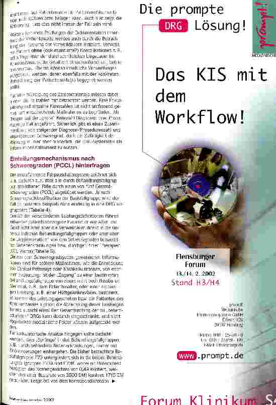 Vorschauseite 3: Frühwarnsystem aktivieren Schaffung von Steuerungsmöglichkeiten für die Zukunft des Krankenhauses