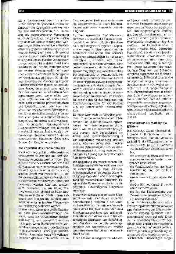 Vorschauseite 3: Die Verweildauer im Krankenhaus