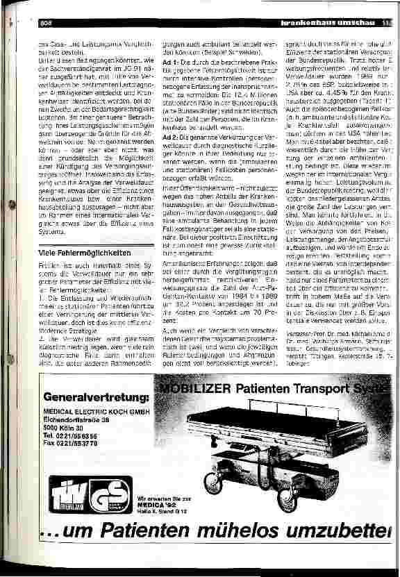 Vorschauseite 5: Die Verweildauer im Krankenhaus