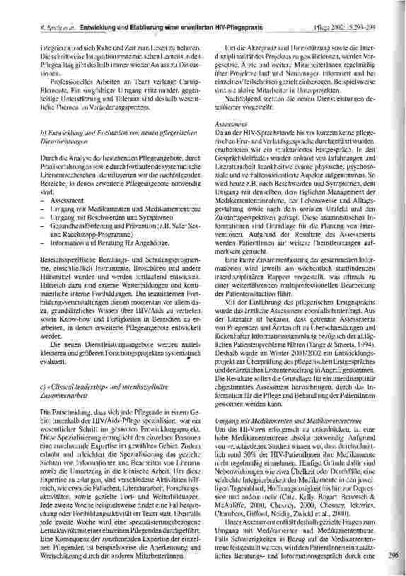 Vorschauseite 4: Entwicklung und Etablierung einer erweiterten und vertieften HIV/Aids-Pflegepraxis