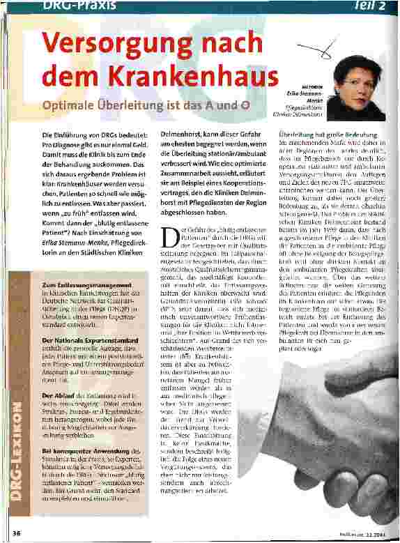Vorschauseite 1: Versorgung nach dem Krankenhaus