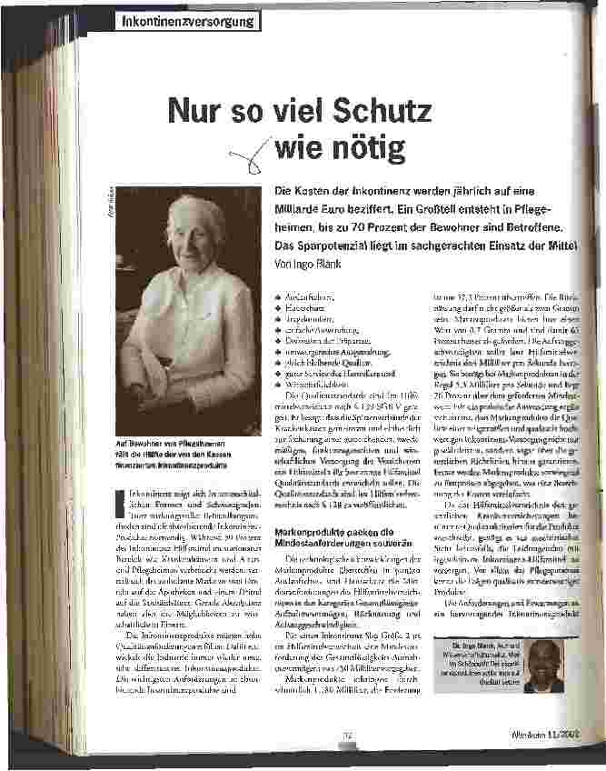 Vorschauseite 1: Nur so viel Schutz wie nötig