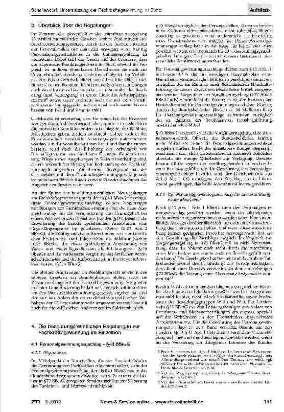 Vorschauseite 2: Das Gesetz zur Unterstützung der Fachkräftegewinnung im Bund und zur Änderung weiterer dienstrechtlicher Vorschriften