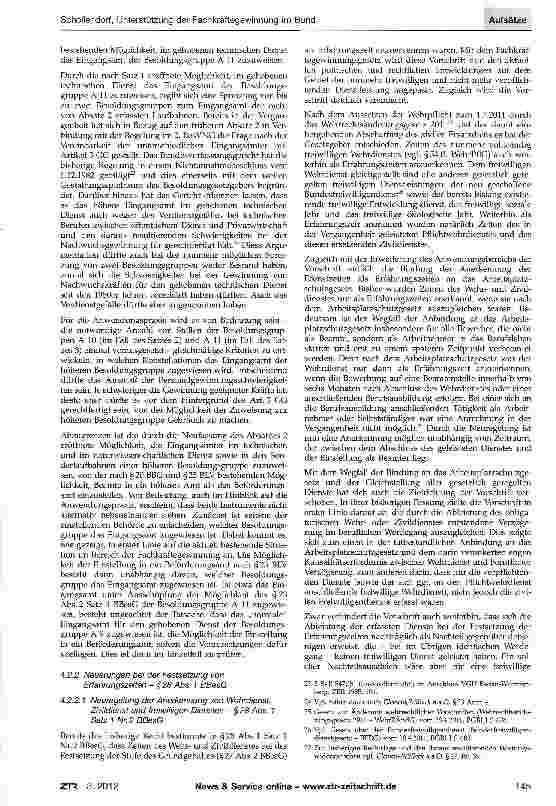Vorschauseite 6: Das Gesetz zur Unterstützung der Fachkräftegewinnung im Bund und zur Änderung weiterer dienstrechtlicher Vorschriften