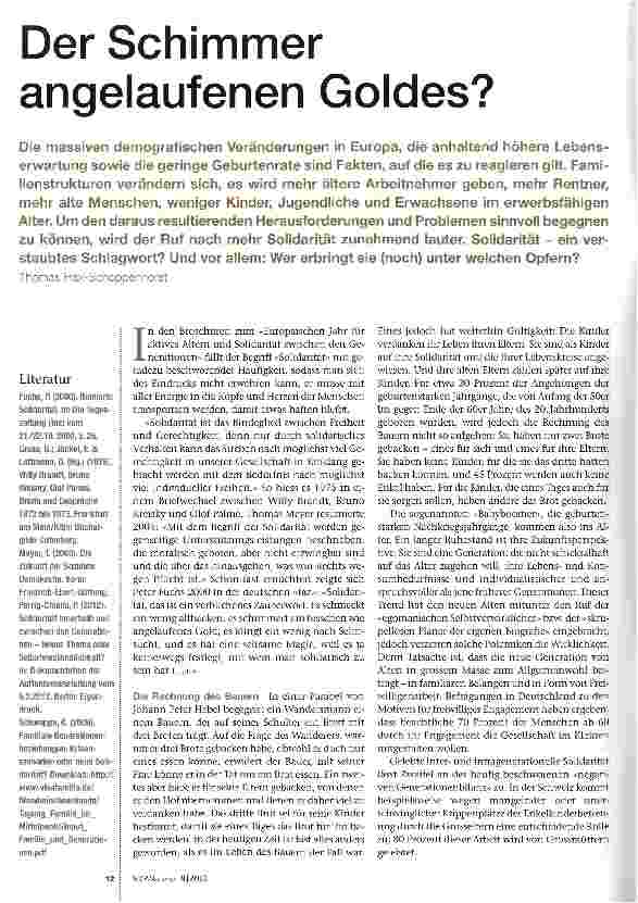 Vorschauseite 1: Der Schimmer angelaufenen Goldes?