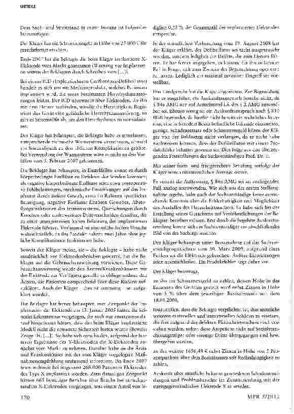 Vorschauseite 2: Produkthaftung bei Defibrillator-Elektroden