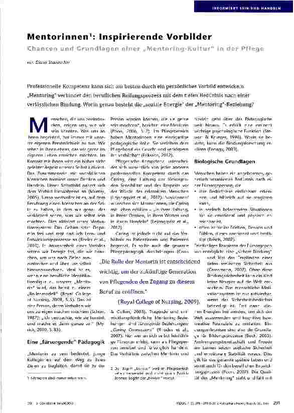 Vorschauseite 1: Mentorinnen: Inspirierende Vorbilder