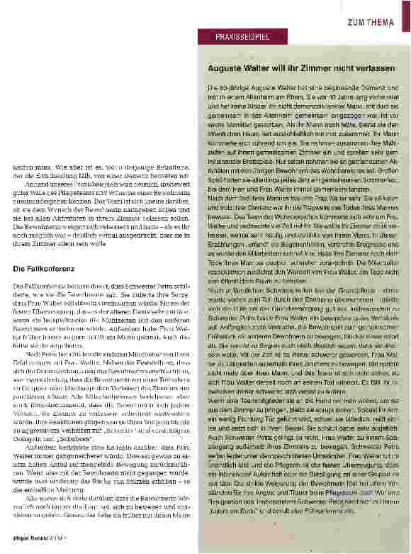 Vorschauseite 2: Verhandlungssache Pflege