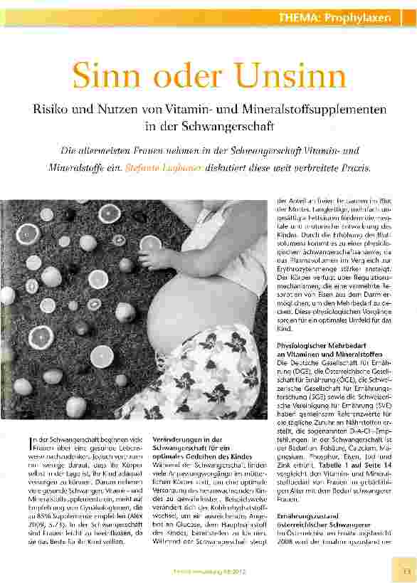 Vorschauseite 1: Sinn oder Unsinn