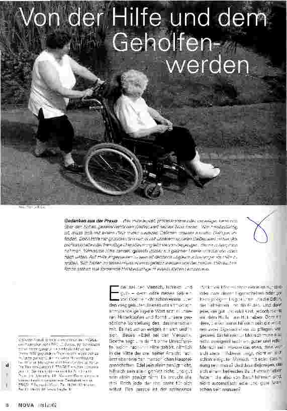Vorschauseite 1: Von der Hilfe und dem Geholfen-werden