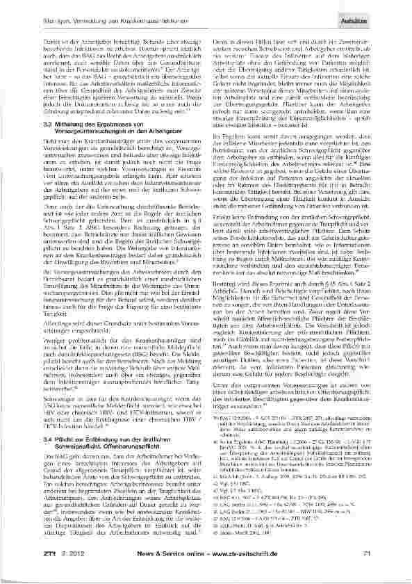 Vorschauseite 5: Arbeitsrechtliche Handlungspflichten und -möglichkeiten zur Vermeidung von Krankenhausinfektionen
