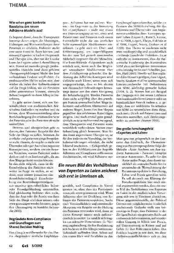 Vorschauseite 4: Versorgungsforschung und die Patientenperspektive