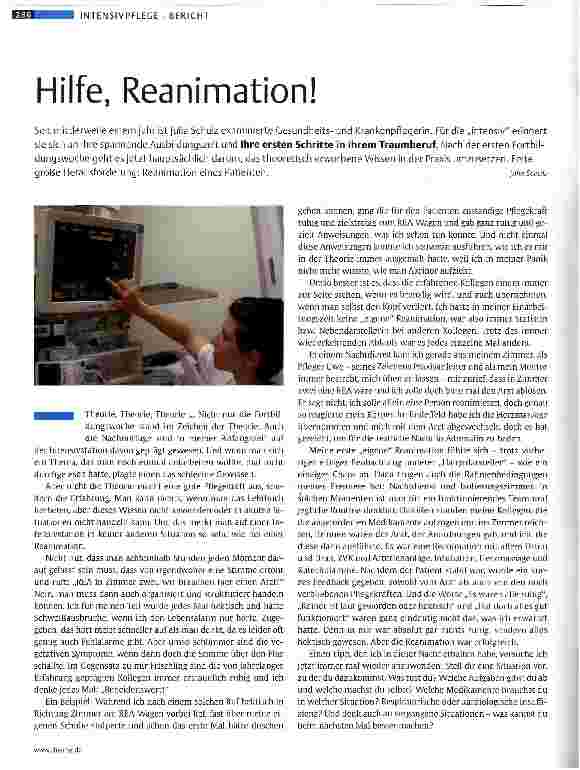 Vorschauseite 1: Hilfe, Reanimation!