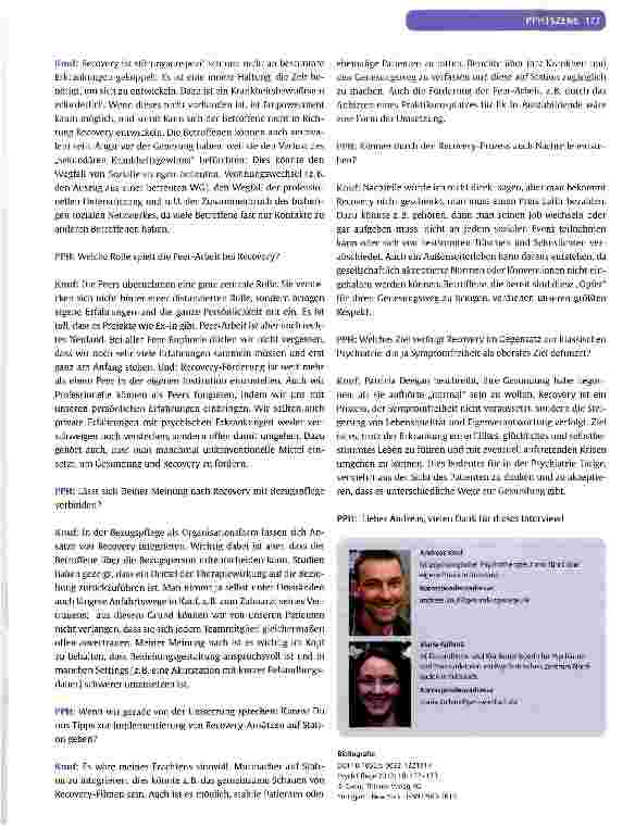 Vorschauseite 2: AUF EIN WORT MIT... Andreas Knuf zum Thema Recovery