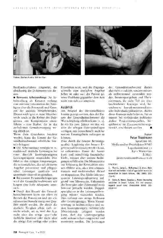 Vorschauseite 3: Die Rolle der Gesundheitsschwester in den HMO-Zentren der SanaCare