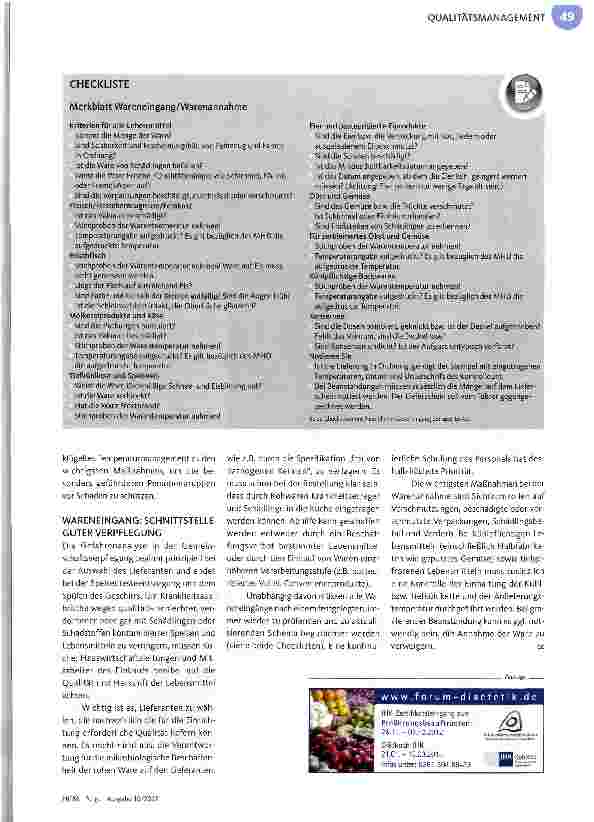 Vorschauseite 2: Sicher sein mit HACCP