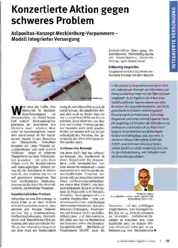 Vorschauseite 1: Konzertierte Aktion gegen schweres Problem