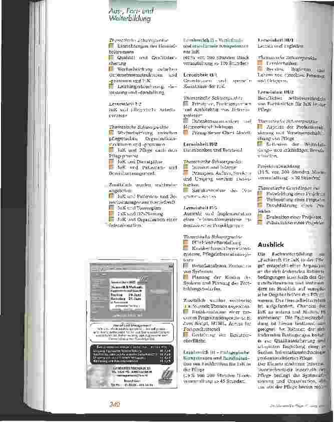 Vorschauseite 5: FIP - neues Bildungsangebot zur EDV-Fachkraft