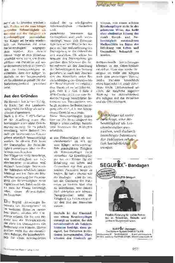Vorschauseite 2: Nebentätigkeit als Leichenbestatter? Nicht für Pflegende!