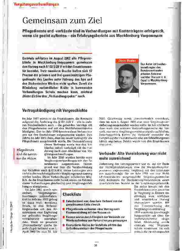 Vorschauseite 1: Gemeinsam zum Ziel