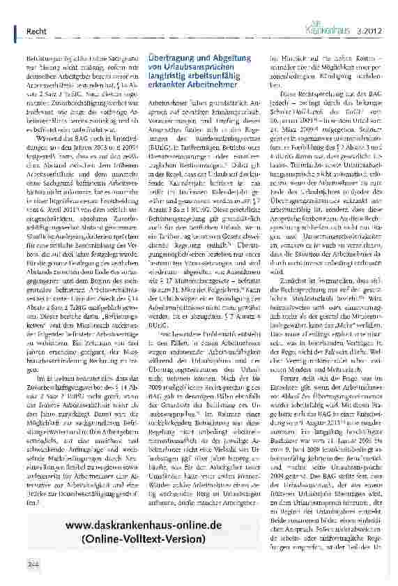 Vorschauseite 2: Arbeitsrecht: Befristete Arbeitsverträge und Abgeltung von Urlaubsansprüchen