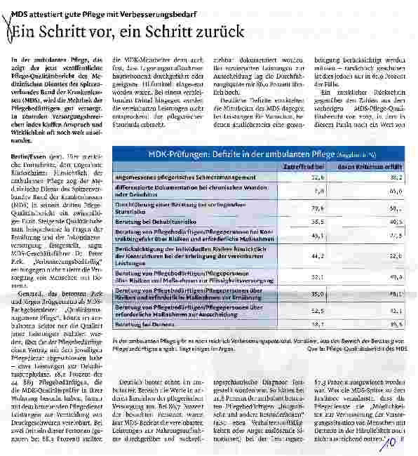 Vorschauseite 1: Ein Schritt vor, ein Schritt zurück