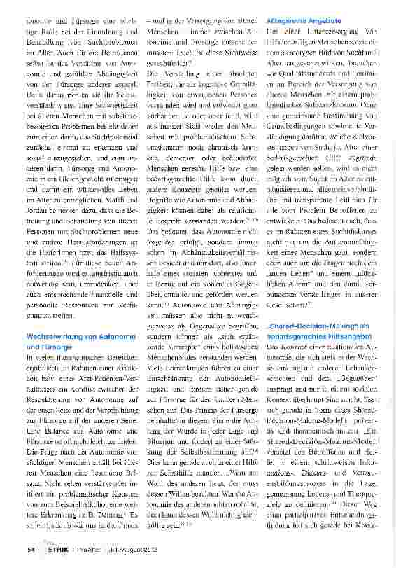 Vorschauseite 3: Sucht im Alter - ein unterschätztes Problem?