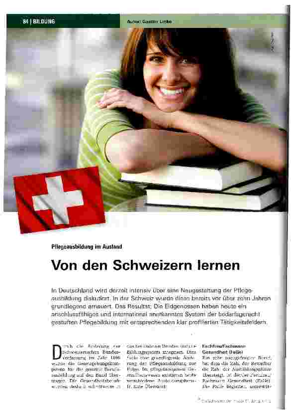 Vorschauseite 1: Von den Schweizern lernen