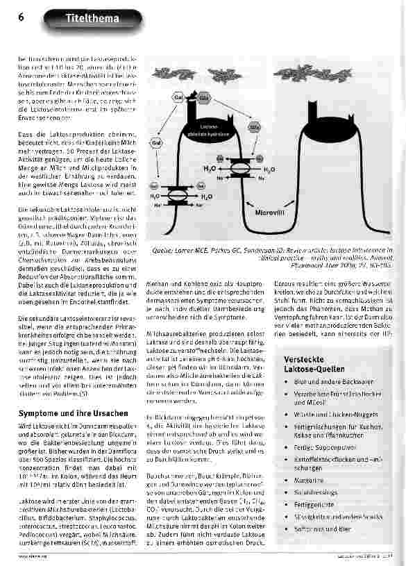 Vorschauseite 3: Laktoseintoleranz - Eine ganz normale „Krankheit