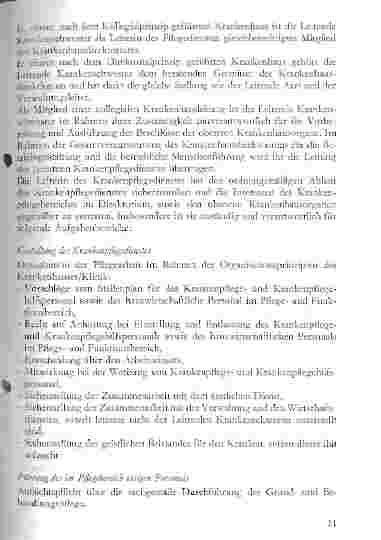Vorschauseite 2: Überlegungen zur Stellung der Leitenden Krankenschwester, des Leitenden Krankenpflegers, der Leitenden Kinderkrankenschwester