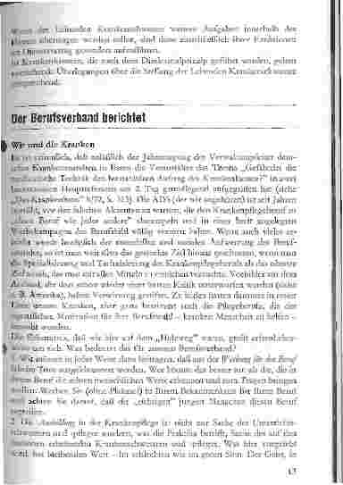 Vorschauseite 4: Überlegungen zur Stellung der Leitenden Krankenschwester, des Leitenden Krankenpflegers, der Leitenden Kinderkrankenschwester