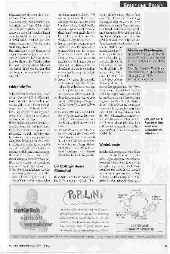 Vorschauseite 2: Alternative Wickelsysteme Teil I