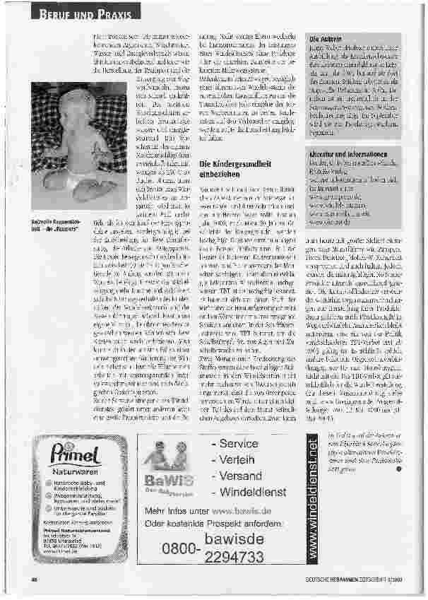 Vorschauseite 3: Alternative Wickelsysteme Teil I